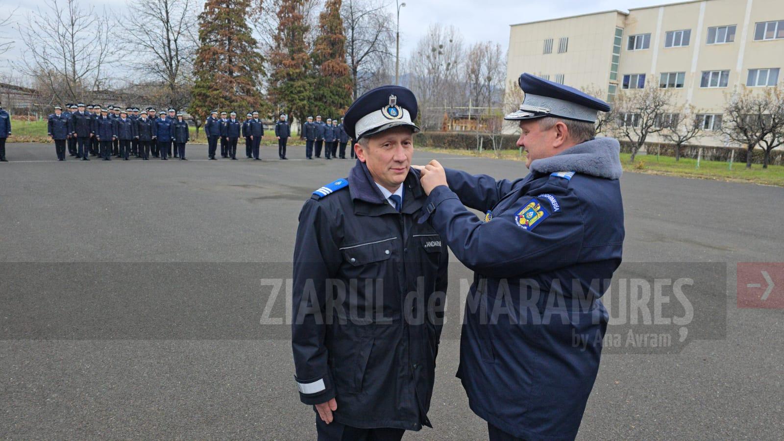 Ceremonial de avansare în grad la Inspectoratul de Jandarmi Județean ”Pintea Viteazul” Maramureș