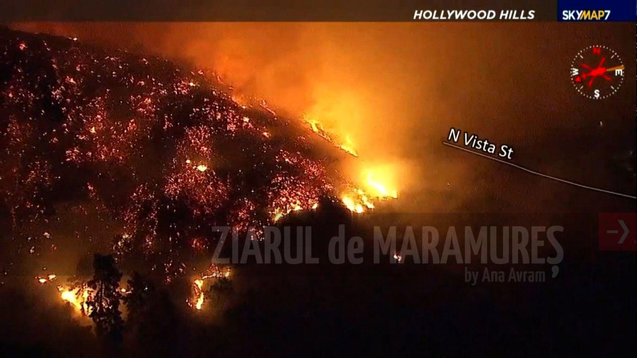 Reședințele unor vedete de la Hollywood, distruse de incendiile de vegetație din Los Angeles