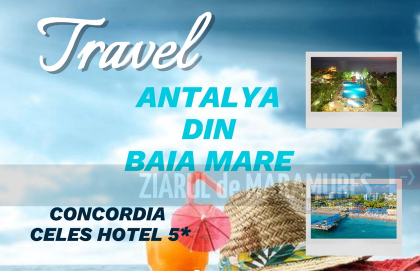 Alege Antalya și SFARA TOURS Baia Mare te duce în vacanță pe malul Mării Mediterane
