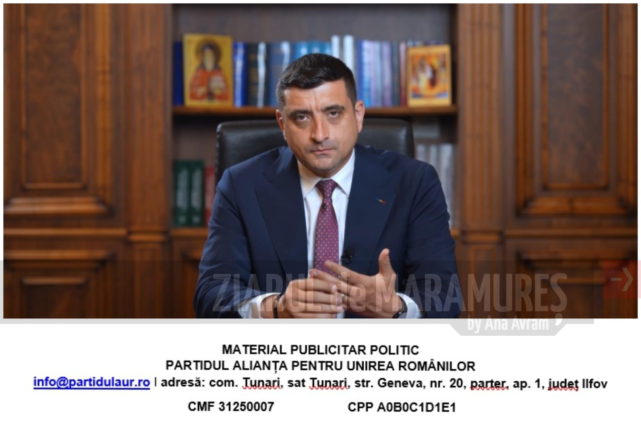 George Simion: Pe 18 mai alegi dacă țara noastră mai este a noastră!