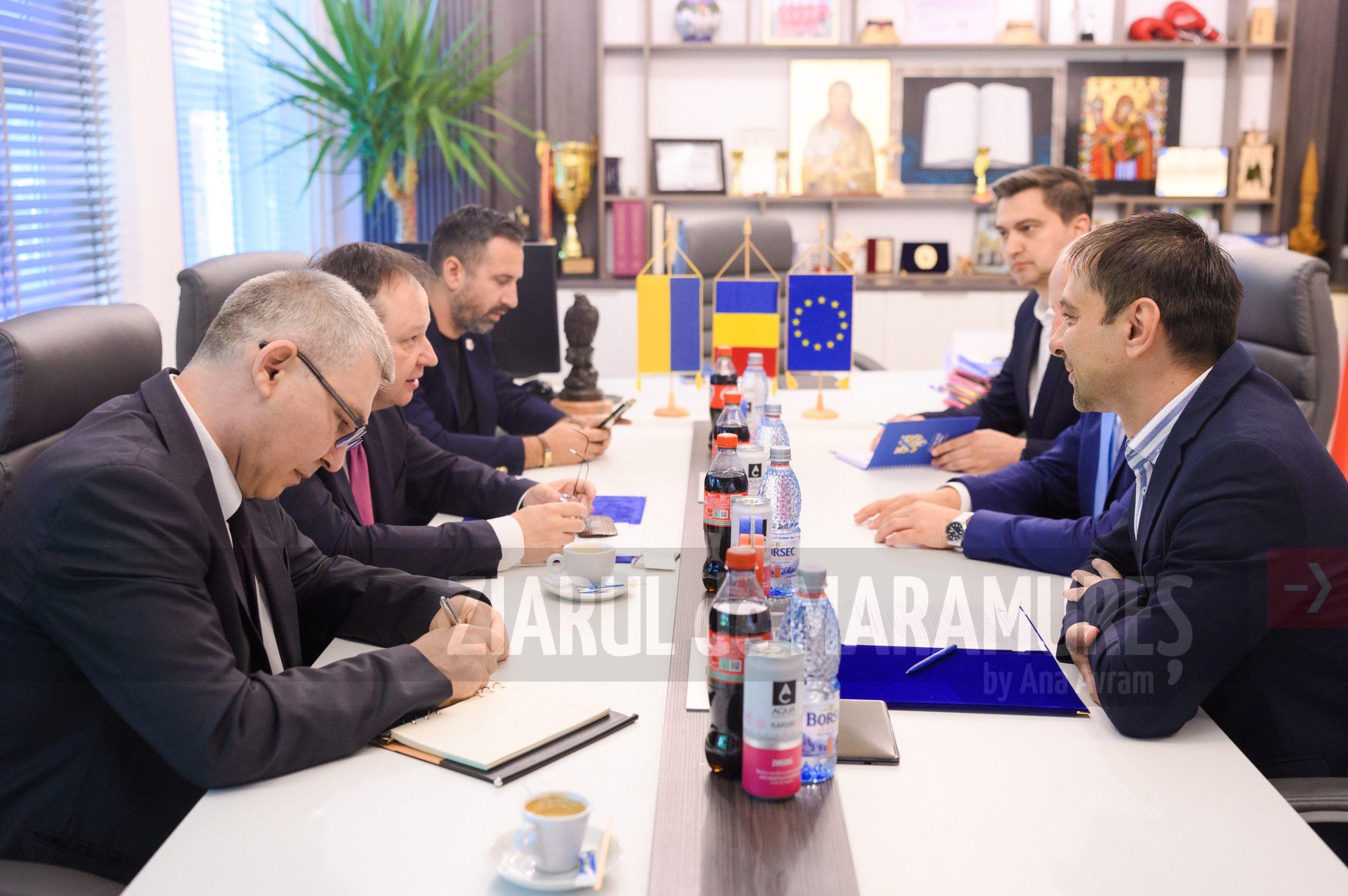 Ambasadorului Ucrainei în România s-a întâlnit cu președintele Consiliului Județean Maramureș