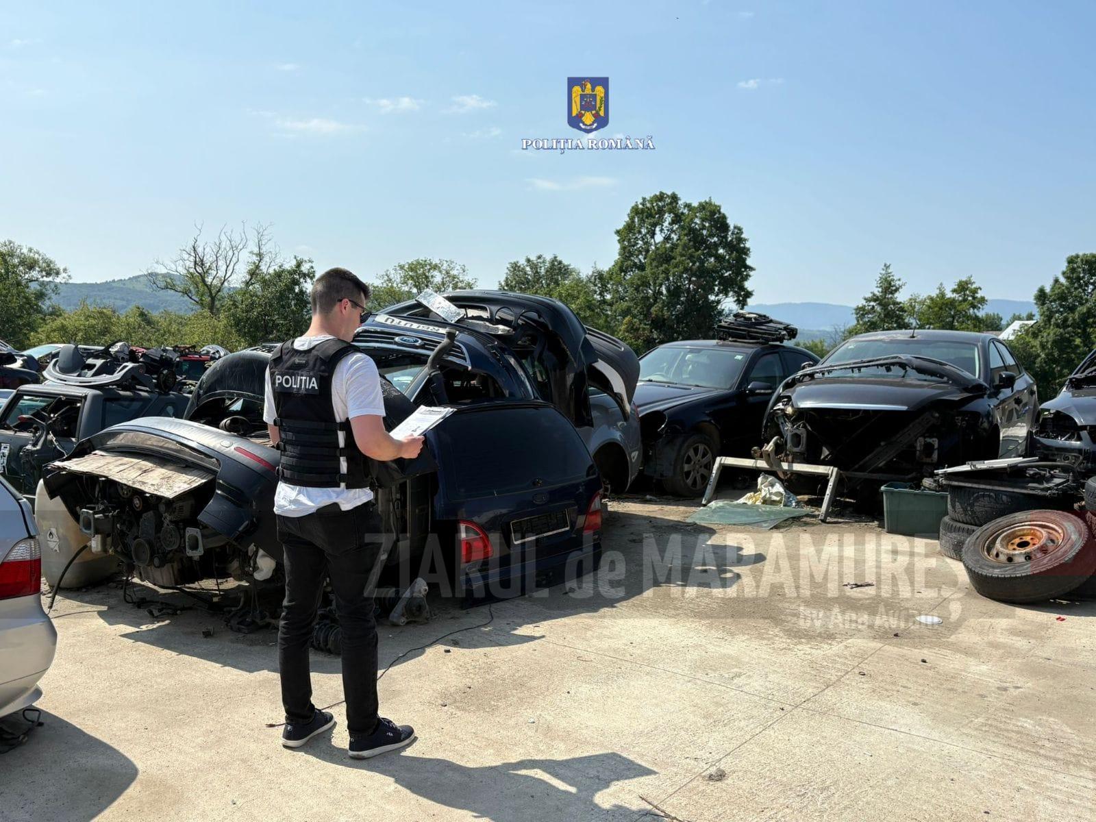 Polițiștii au intrat în atelierele auto neautorizate din: Baia Mare, Baia Sprie, Șurdești, Săcălășeni, Groși și Copalnic