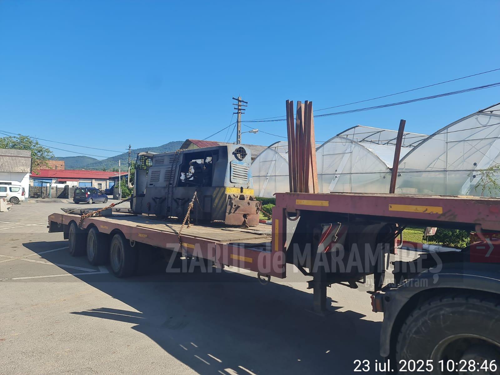 SPAU BM. A sosit noua locomotivă pentru trenulețul copiilor din Parcul Regina Maria