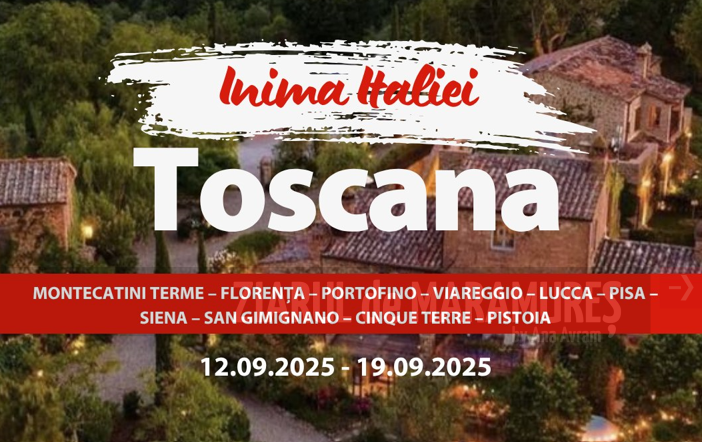 Cu SFARA TOURS, un circuit în Toscana de 7 zile, devine o iubire pentru toată viața