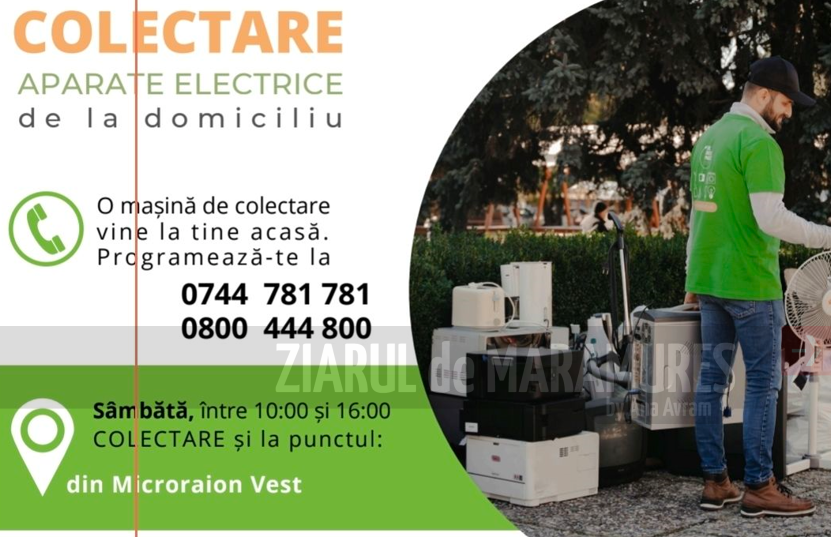 În orașul Baia Sprie se desfășoară campania de colectare a aparatelor electrice, anunță administrația locală