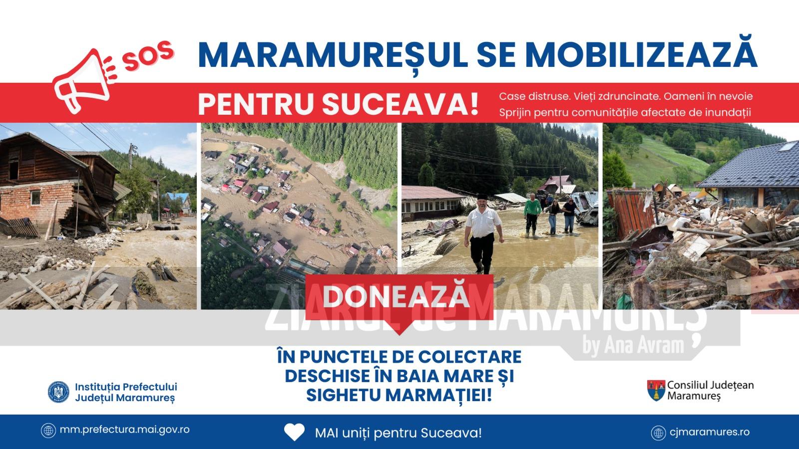 Oferă ajutor! Donează alimente pentru Suceava în magazinele din Baia Mare!