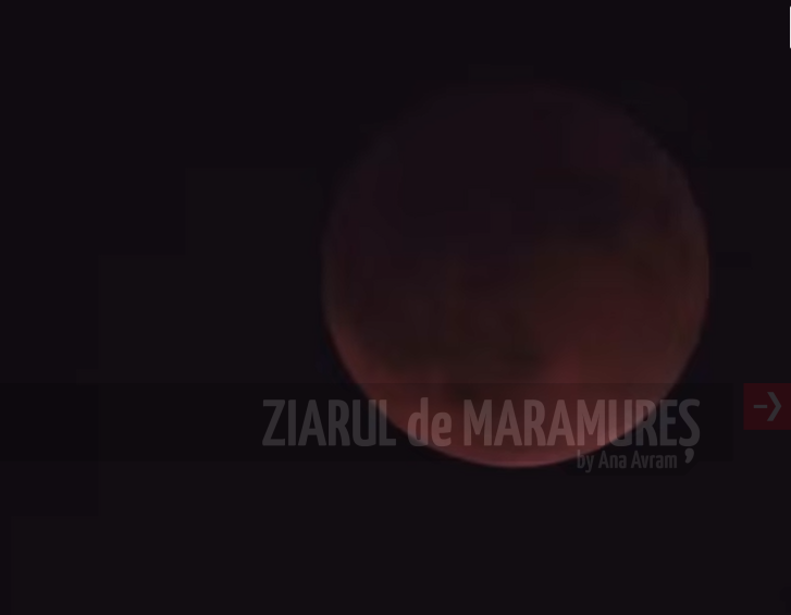(VIDEO)”Lună Sângerie” observată în timpul unei eclipse totale de Lună