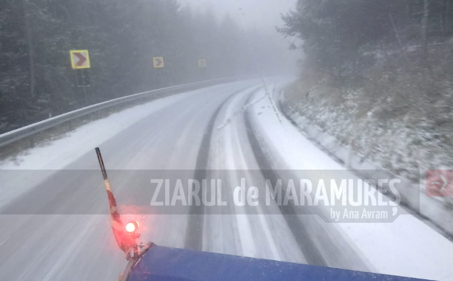 A nins în zona înaltă din Pasul Gutâi