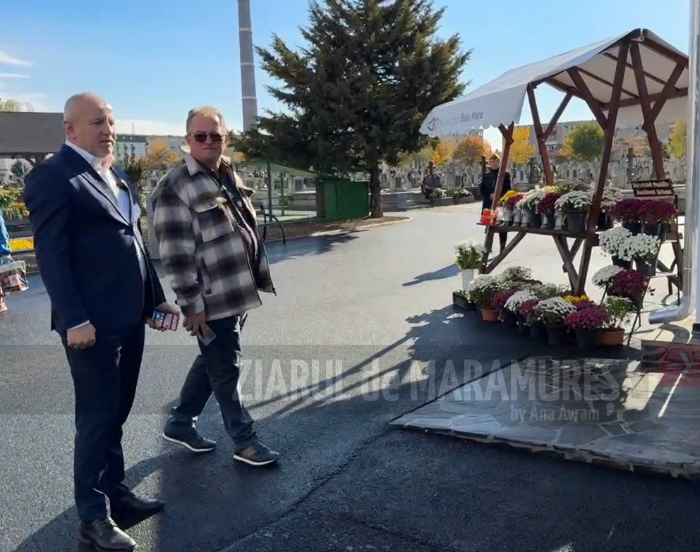 (VIDEO)Doru Dancus și Marius Aosan, inspecție colegială în cimitirul Horea 2. Un plus valoare pentru SPAU și Baia Mare