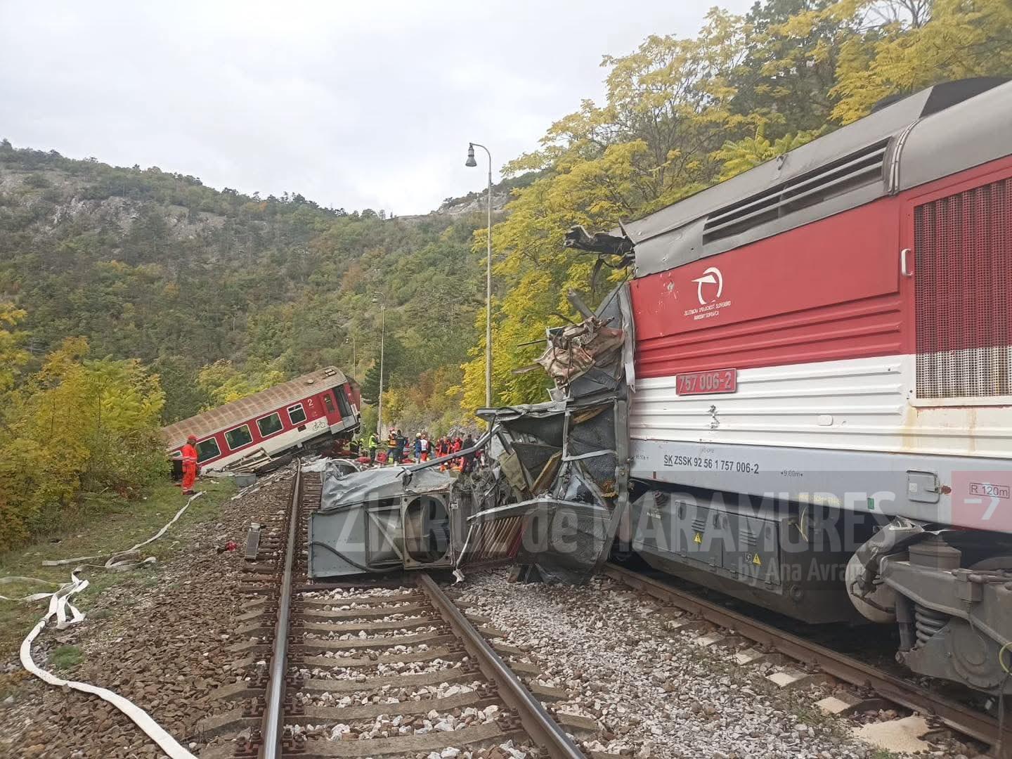 Zeci de răniți, dintre care doi în stare gravă, în urma unui accident feroviar în Slovacia