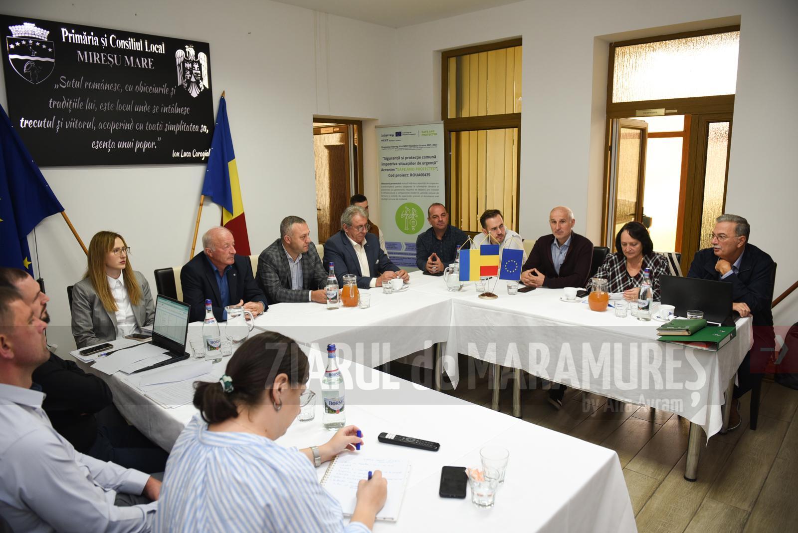 La sediul Primăriei Mireșu Mare a avut loc prima întâlnire de lucru a echipelor de proiect din Mireșu Mare RO și Dubove UA