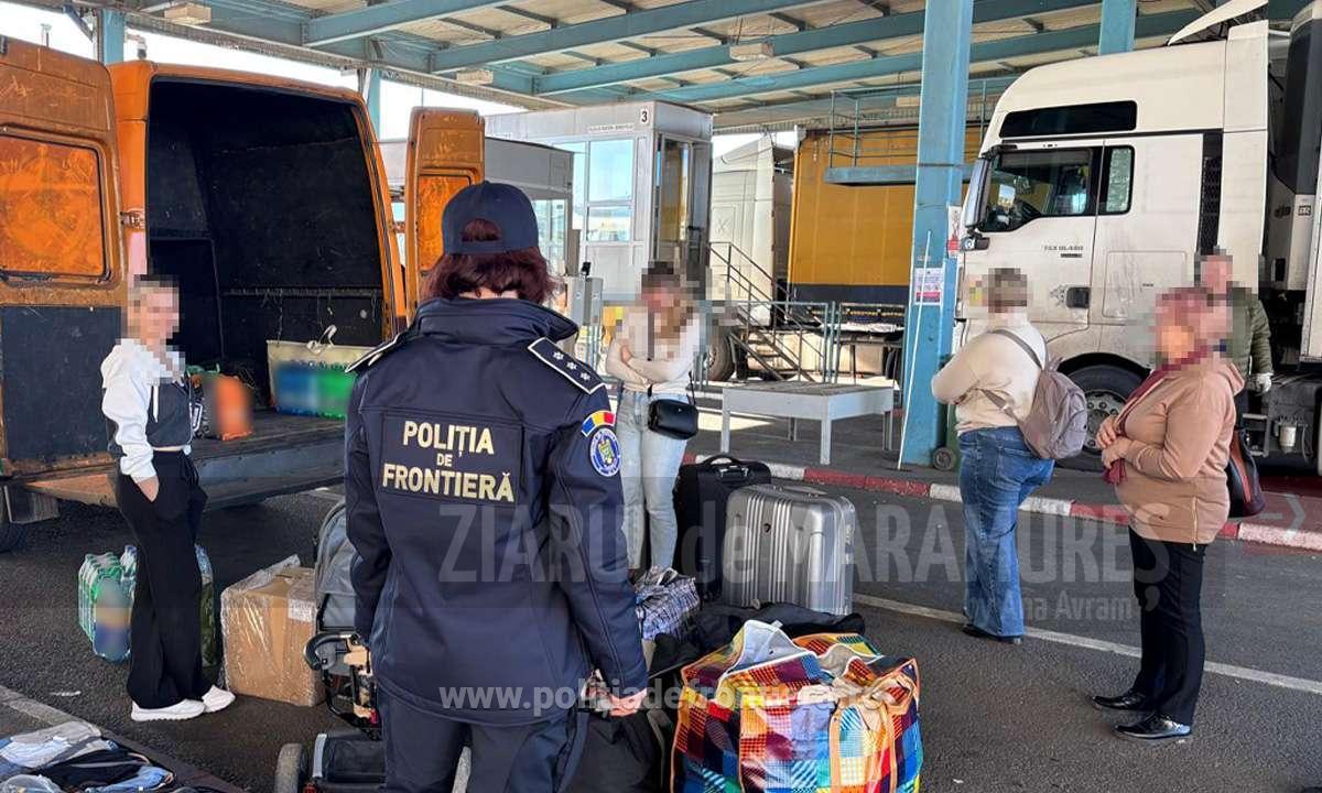 (FOTO)Controale la frontieră, Sighet și Halmeu. Două dosare penale și amenzi în valoare de 7.000 de lei