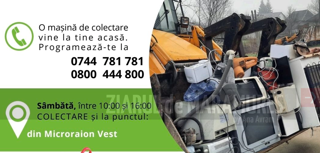 Primăria Baia Sprie anunță deschiderea campaniei de colectare a deșeurilor electrice și electronice