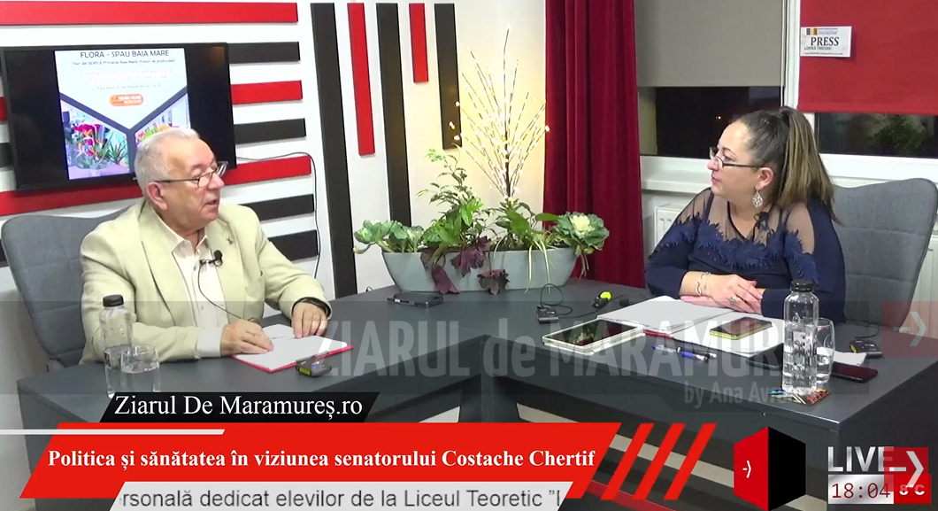 Live. Politica și sănătatea în viziunea senatorului Costache Chertif. Oana Țoiu nu are ce căuta ca și ministru de Externe pentru România, spune parlamentarul