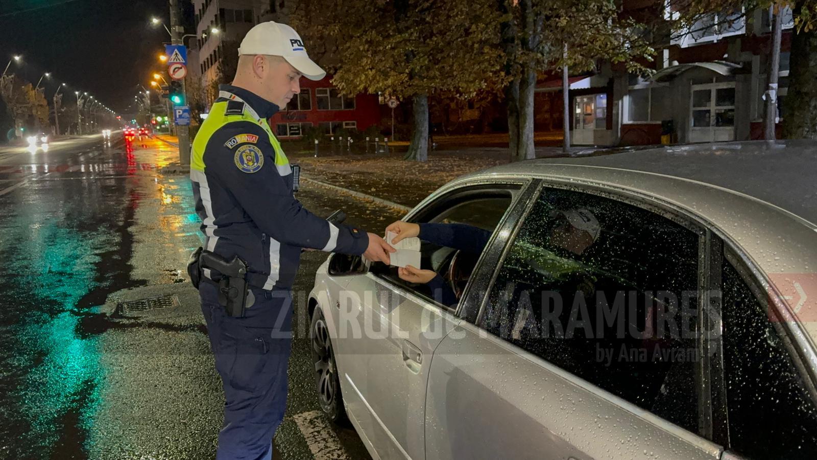 Tânăr din Iași, oprit pe B-dul Regele Mihai I din Baia Mare. Fără permis și cu 1.10 mg/l alcool pur în aerul expirat