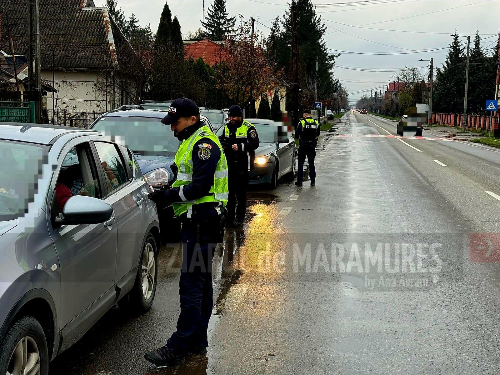Sighet. 90 de autovehicule oprite și verificate și 92 de persoane legitimate de polițiști