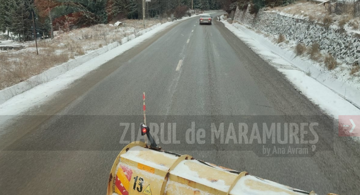 INFO TRAFIC. 166 tone material antiderapant împrăștiate pe drumurile naționale din județ, alte 263 tone împrăștiate pe drumurile judetene