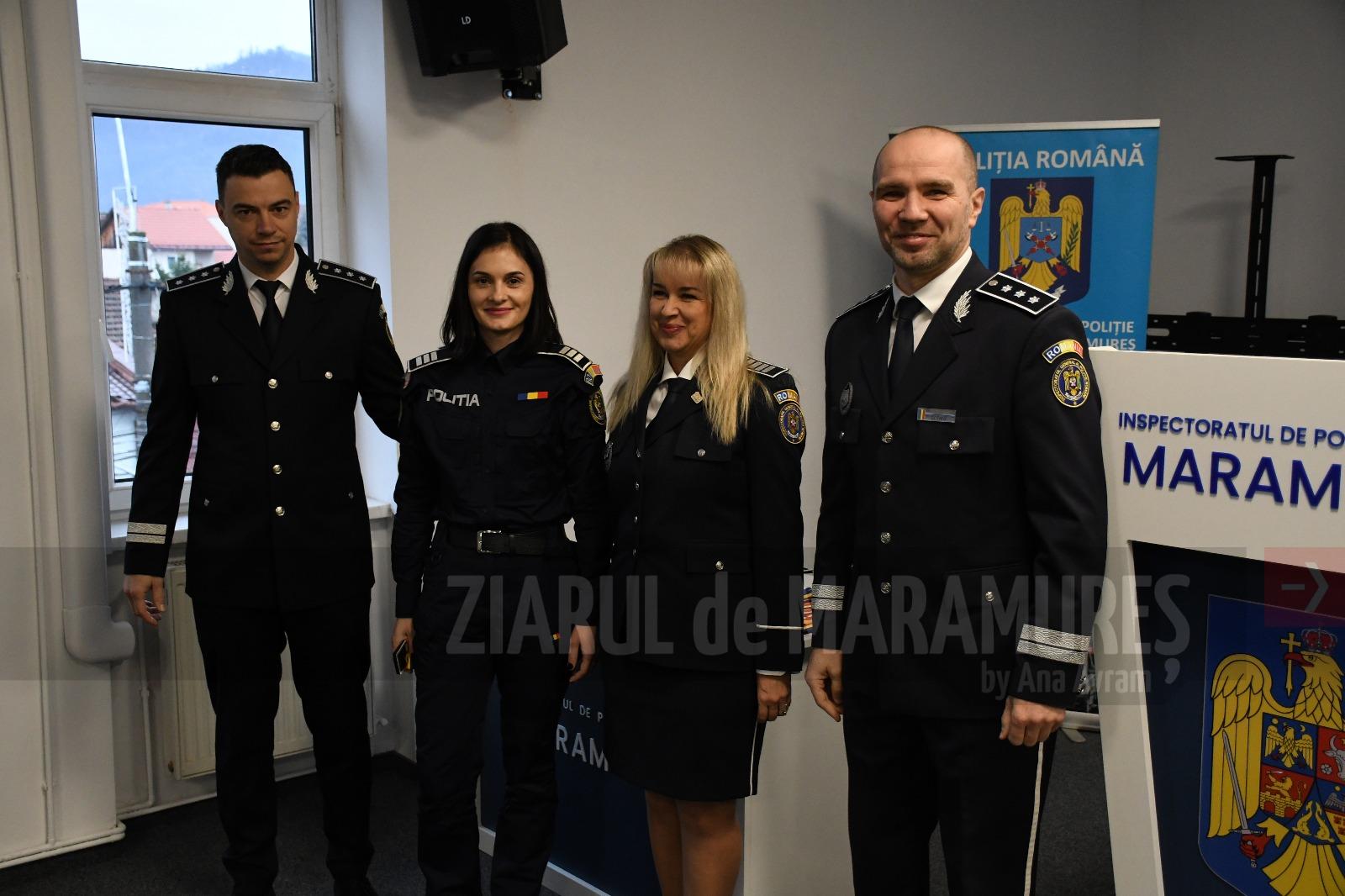 23 de polițiști de la IPJ Maramureș, avansați înainte de termen