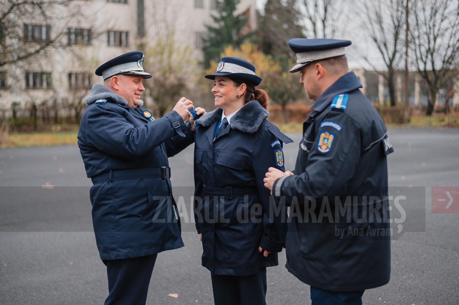 Înaintări în grad la Jandarmeria Maramureș: 4 ofițeri și 8 subofițeri promovati de col. Haiduc Mihai