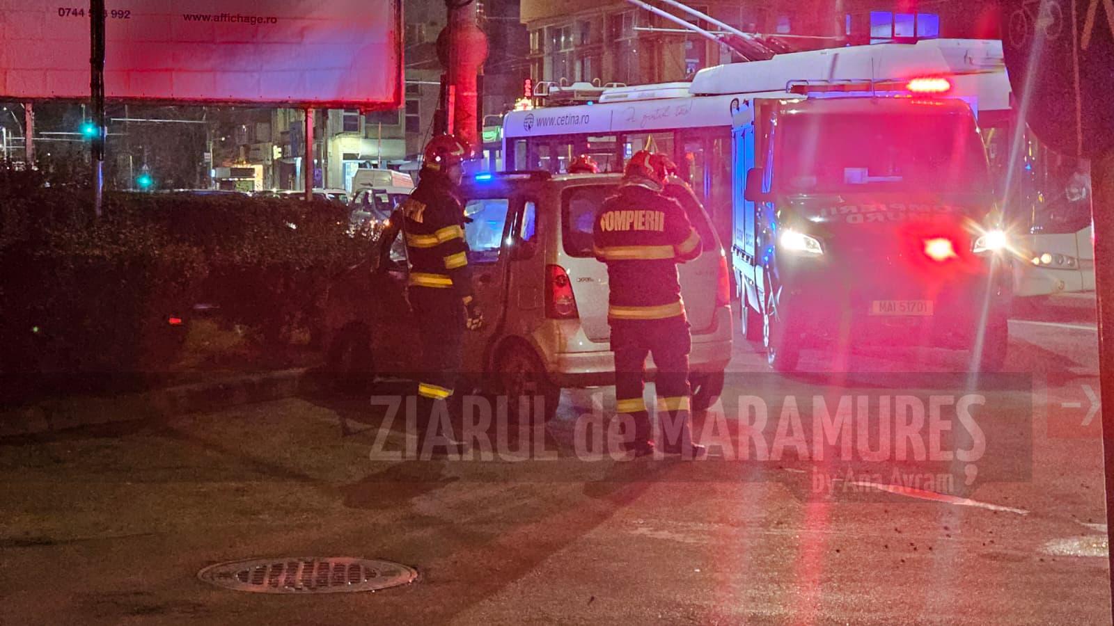 (FOTO)Accident de circulație pe Bulevardul Traian, zona Materna, din Baia Mare