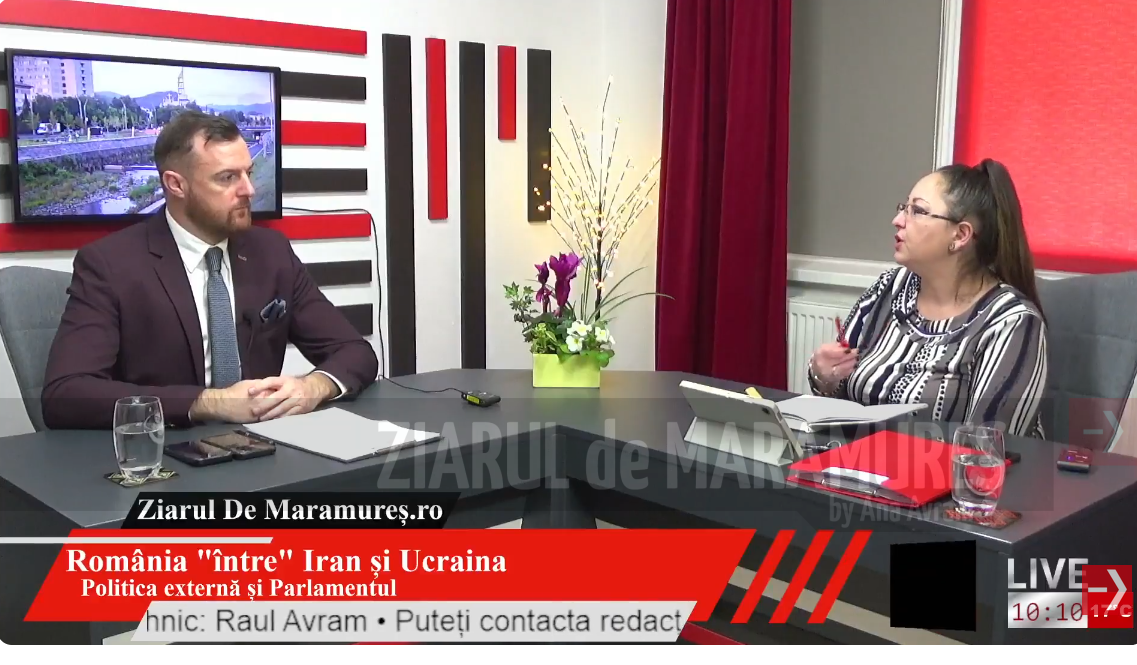 Live. Politica externă si Parlamentul. Parteneriatul strategic. Romania „intre” Iran si Ucraina. Invitat – Daniel Ciornei, deputat AUR
