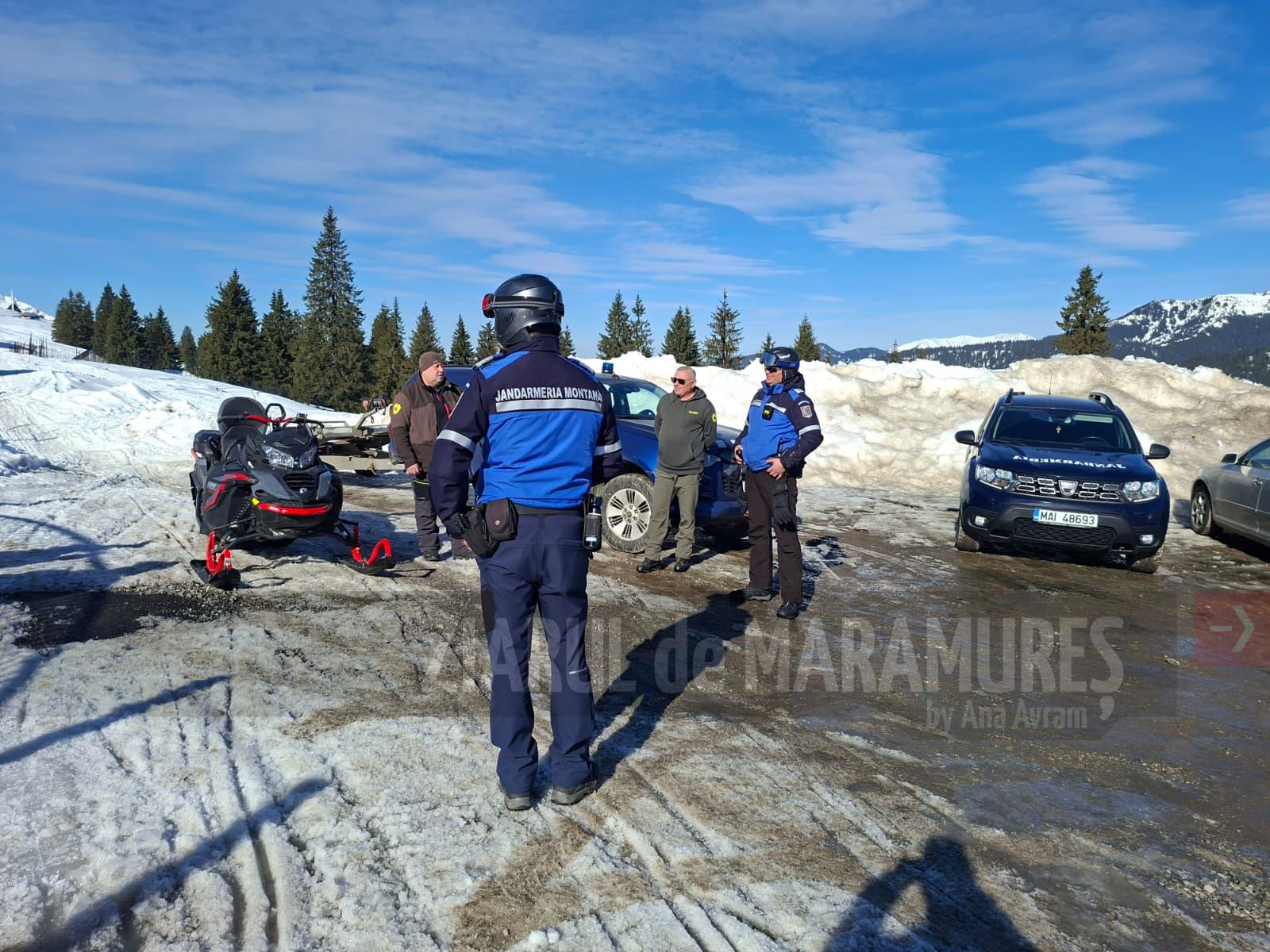 Jandarmeria Montană din Maramureș, în acțiune în Parcul Național Munții Rodnei