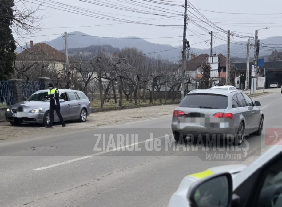 Sighetu Marmației: 59 de autoturisme oprite și verificate de polițiști și 37 de sancțiuni contravenționale aplicate