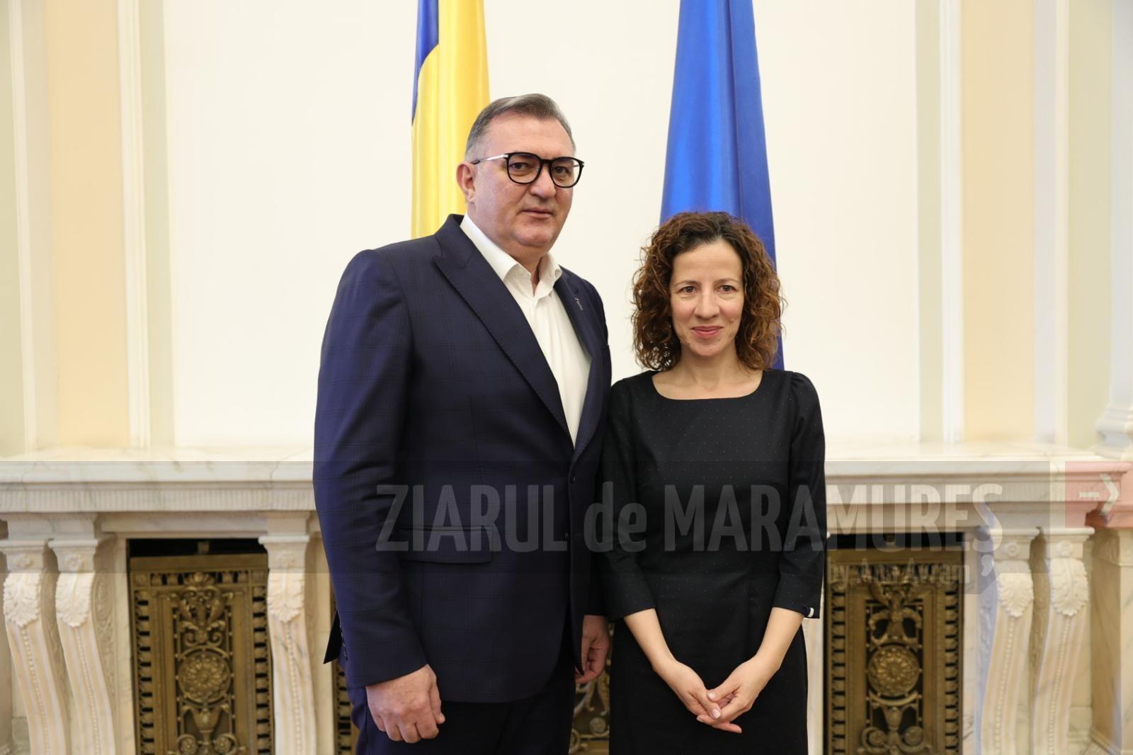 Senatorul Sorin Vlașin a participat la o întrevedere cu comisarul european Roxana Mînzatu (Comisii Parlament)