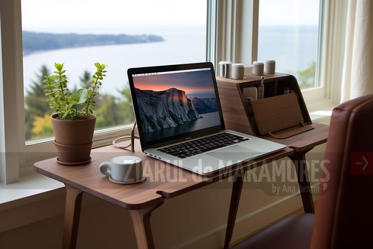 Setup-ul perfect pentru jobul tău remote: află de ce ai nevoie de o măsuță de laptop