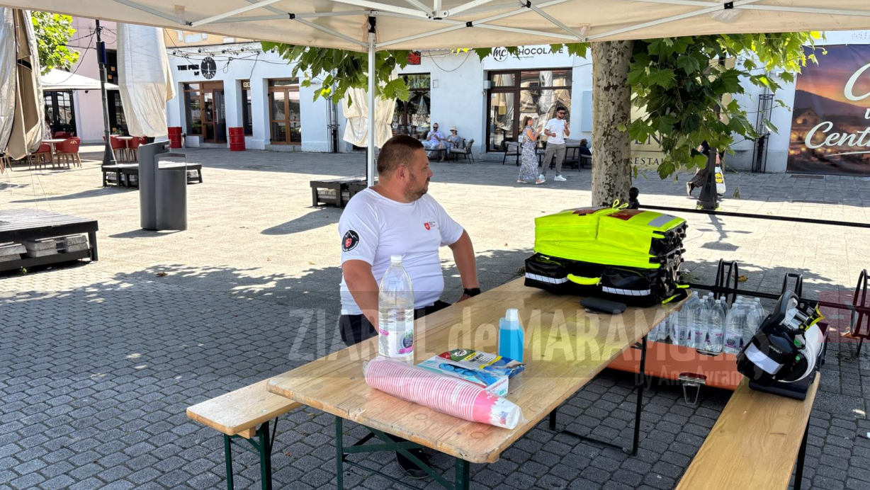 Puncte de prim ajutor si distributie a apei potabile în Baia Mare si Sighetu Marmatiei