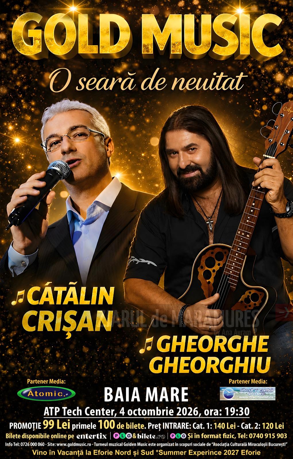 🎶 Gold Music – Turneul Național Social-Umanitar ajunge la Baia Mare!