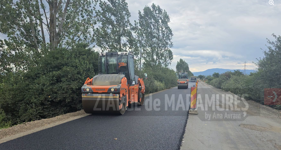 DJ 182B Baia Mare-Coaș. 6 km de drum vor fi finalizați în noiembrie; podul de la Cătălina va fi gata până la final de an