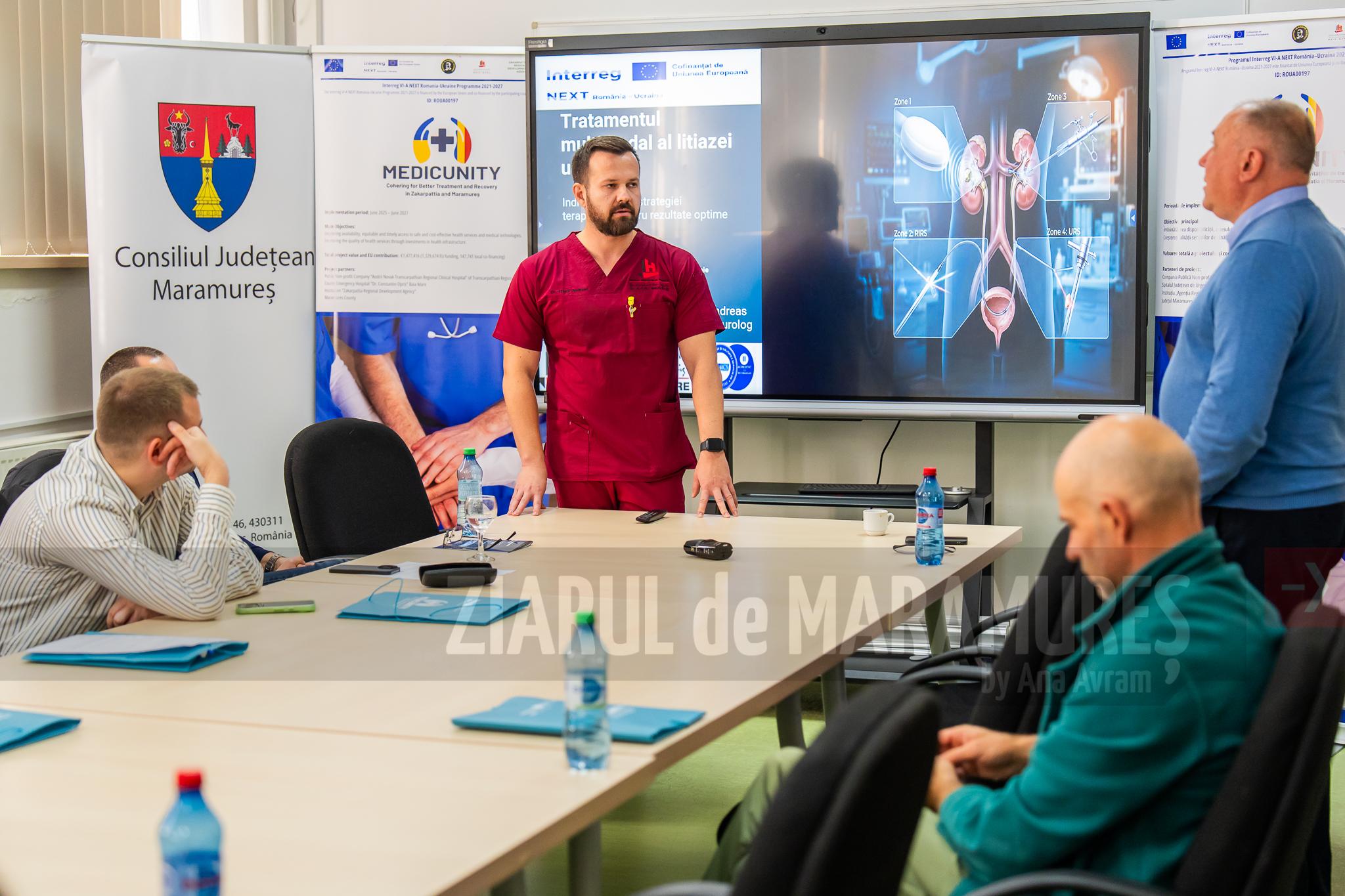 Proiectul MEDICUNITY. Program de instruire în tehnici moderne de urologie în Baia Mare